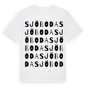 Sjöboda ordlek t-shirt – ekologisk bomull t-shirt från Pinshirt