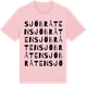 Pink Cotton t-shirt med Sjöbråten ordlek t-shirt