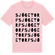 Pink Cotton t-shirt med Sjögetorp ordlek t-shirt