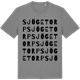Mid Heather Gray t-shirt med Sjögetorp ordlek t-shirt