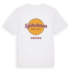 Sjöholmen cirkel t-shirt – ekologisk bomull t-shirt från Pinshirt