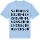 Blue Soul t-shirt med Sjöholmen ordlek t-shirt