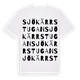 White t-shirt med Sjökärrstugan ordlek t-shirt
