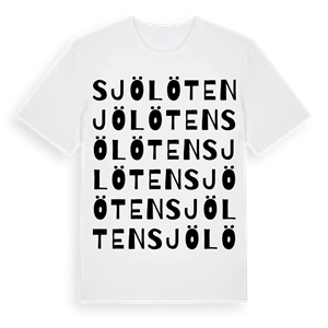 Sjölöten ordlek t-shirt – ekologisk bomull t-shirt från Pinshirt