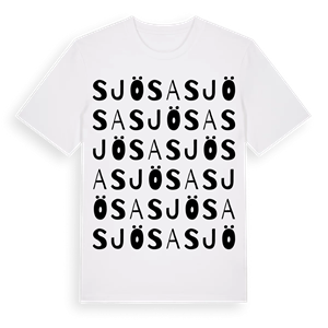 Sjösa ordlek t-shirt – ekologisk bomull t-shirt från Pinshirt