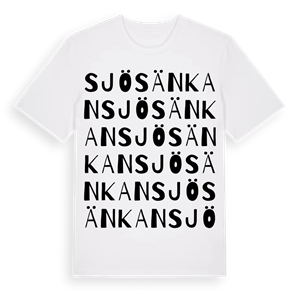 Sjösänkan ordlek t-shirt – ekologisk bomull t-shirt från Pinshirt