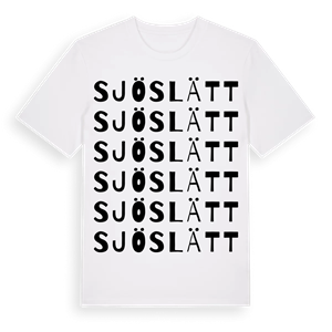Sjöslätt ordlek t-shirt – ekologisk bomull t-shirt från Pinshirt