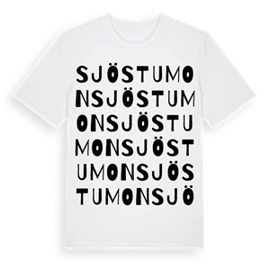 Sjöstumon ordlek t-shirt – ekologisk bomull t-shirt från Pinshirt