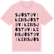 Pink Cotton t-shirt med Sjöstuviken ordlek t-shirt