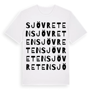Sjövreten ordlek t-shirt – ekologisk bomull t-shirt från Pinshirt