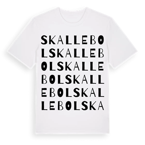 Skallebol ordlek t-shirt – ekologisk bomull t-shirt från Pinshirt