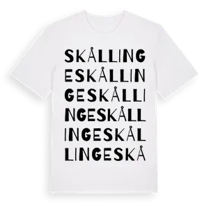 Skållinge ordlek t-shirt – ekologisk bomull t-shirt från Pinshirt