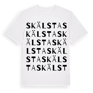 Skälsta ordlek t-shirt – ekologisk bomull t-shirt från Pinshirt