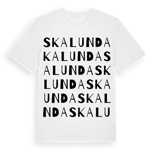 Skalunda ordlek t-shirt – ekologisk bomull t-shirt från Pinshirt