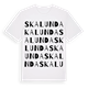 Skalunda ordlek t-shirt