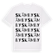 White t-shirt med Skämby ordlek t-shirt