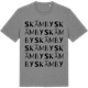 Mid Heather Gray t-shirt med Skämby ordlek t-shirt