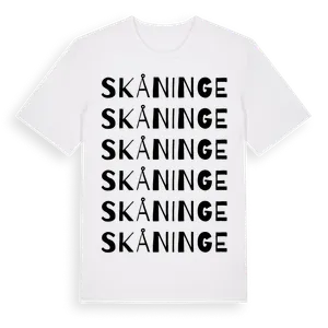 Skåninge ordlek t-shirt – ekologisk bomull t-shirt från Pinshirt