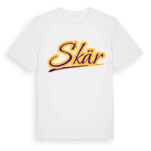 Skär baseball t-shirt – ekologisk bomull t-shirt från Pinshirt