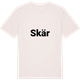 Vintage White t-shirt med Skär fetstil t-shirt
