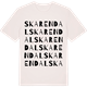 Vintage White t-shirt med Skarendal ordlek t-shirt