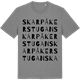 Mid Heather Gray t-shirt med Skarpåkerstugan ordlek t-shirt