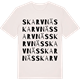 Vintage White t-shirt med Skarvnäs ordlek t-shirt