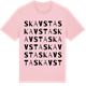 Pink Cotton t-shirt med Skavsta ordlek t-shirt