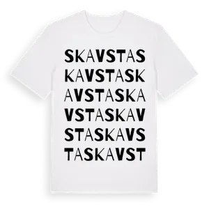 Skavsta ordlek t-shirt – ekologisk bomull t-shirt från Pinshirt