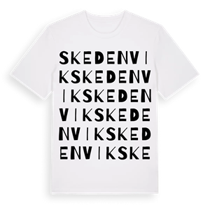 Skedenvik ordlek t-shirt – ekologisk bomull t-shirt från Pinshirt