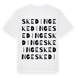 Skedinge ordlek t-shirt – ekologisk bomull t-shirt från Pinshirt