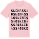 Pink Cotton t-shirt med Skenäs såg ordlek t-shirt