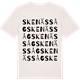 Vintage White t-shirt med Skenäs såg ordlek t-shirt
