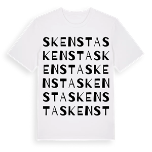 Skensta ordlek t-shirt – ekologisk bomull t-shirt från Pinshirt