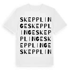 Skepplinge ordlek t-shirt – ekologisk bomull t-shirt från Pinshirt