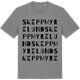 Mid Heather Gray t-shirt med Skeppmyrelund ordlek t-shirt