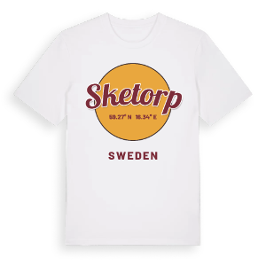 Sketorp cirkel t-shirt – ekologisk bomull t-shirt från Pinshirt