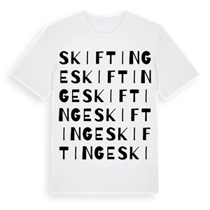 Skiftinge ordlek t-shirt – ekologisk bomull t-shirt från Pinshirt