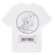 White t-shirt med Skiftinge t-shirt