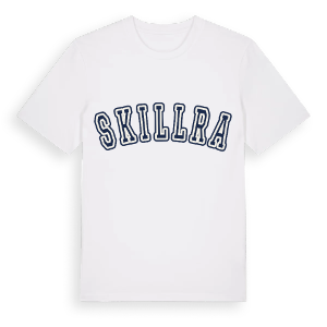 Skillra college t-shirt – ekologisk bomull t-shirt från Pinshirt