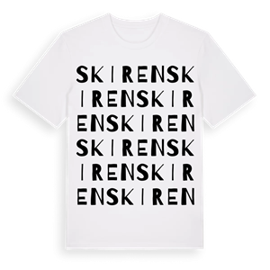 Skiren ordlek t-shirt – ekologisk bomull t-shirt från Pinshirt