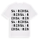 Skiren ordlek t-shirt