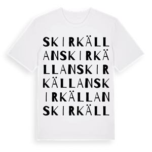 Skirkällan ordlek t-shirt – ekologisk bomull t-shirt från Pinshirt