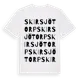 White t-shirt med Skirsjötorp ordlek t-shirt