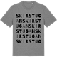 Mid Heather Gray t-shirt med Skirstugan ordlek t-shirt