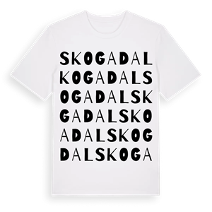 Skogadal ordlek t-shirt – ekologisk bomull t-shirt från Pinshirt