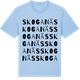 Blue Soul t-shirt med Skoganäs ordlek t-shirt