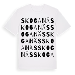 Skoganäs ordlek t-shirt – ekologisk bomull t-shirt från Pinshirt