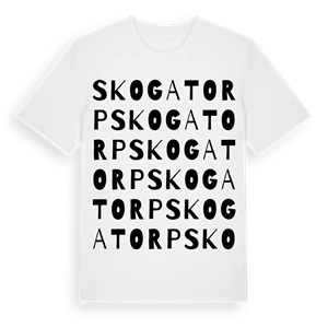 Skogatorp ordlek t-shirt – ekologisk bomull t-shirt från Pinshirt