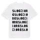 White t-shirt med Skogeborg ordlek t-shirt